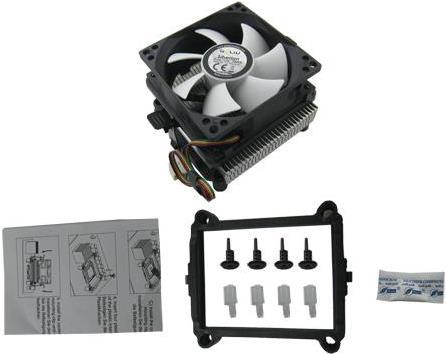 Produktbild Gelid CC-Siberian-1 CPU Kuehler sehr leiser 80mm Luefter fuer AMD 754 939 AM2 - AM3+ FM1 Intel 775 1155...