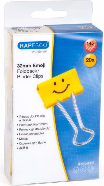 Image du produit Rapesco Clips de montage 32mm emoji (20 x)