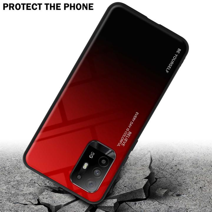 Actual product image Cadorabo TPU 2 colors glass envelope (Oppo A94 5G)
