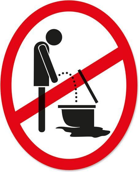 Actual product image Familie von Quast Toilet lid sticker - Toilet Sticker Standing Pinkler