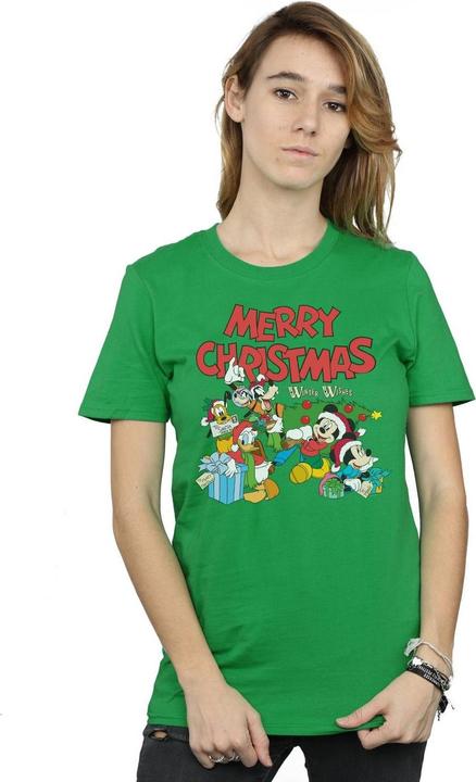 Immagine prodotto Disney Mickey And Friends Winter Wishes Maglietta Ampia Donna (M)