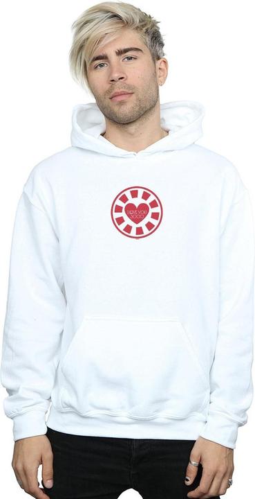Immagine prodotto Avengers Endgame I Love You 3000 Tony Stark Heart Felpa con Cappuccio Uomo (XXL)