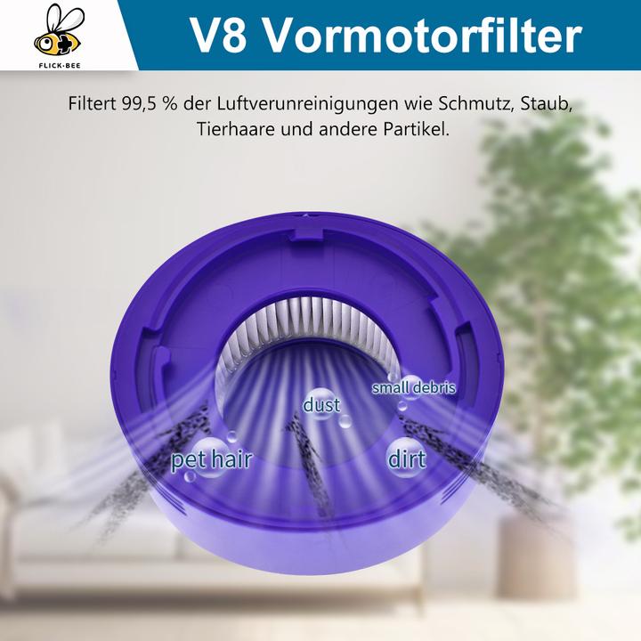 Immagine prodotto Europart Filtro aria di scarico tipo dyson 967478-01 Filtro lamellare blu rotondo per aspirapolvere a