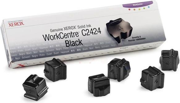 Actual product image Inkadoo Xerox 108R00664 Solid Ink in Color Stix black 6,800 pages PU=6 Black Xerox WorkCentre 2424