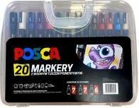 Mitsubishi Marker im Kunststoffetui 20 Farben (Multicoloured)