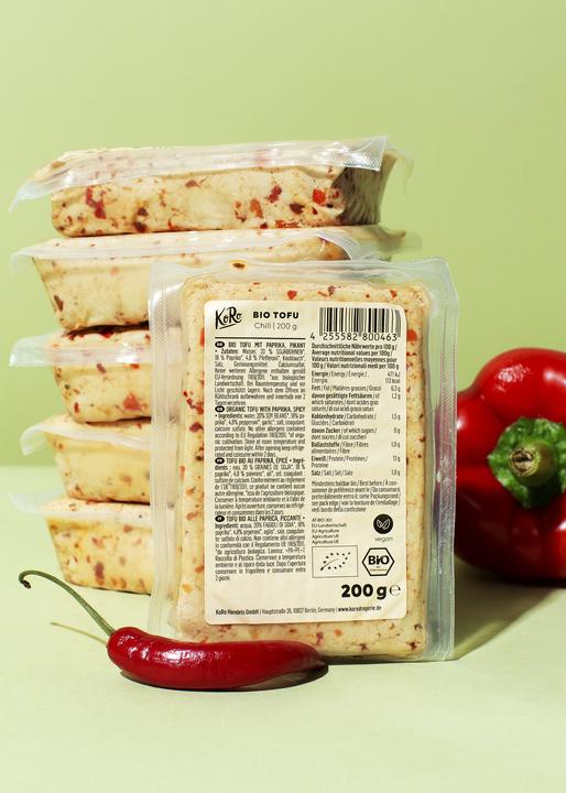 Image du produit KoRo Tofu bio au paprika, épicé (1200 g)