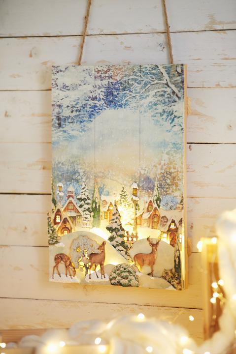 Actual product image VBS Decorative wooden plate with suspension