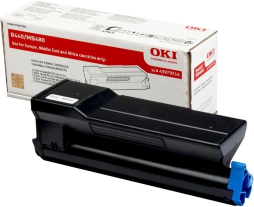 Produktbild Inkadoo OKI 43979216 Toner 12.000 Seiten Schwarz B 440 DN MB 480 (BK)