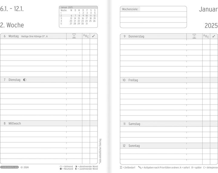 Image du produit Chronoplan Calendrier des livres (A6, Allemand)