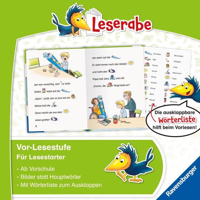 Image du produit Ravensburger Geschichten vom ersten Schultag - lesen lernen mit dem Leserabe - Erstlesebuch - Kinderbuch ab 5 (Allemand, Henriette Wich, Antje Hagemann, 2024)