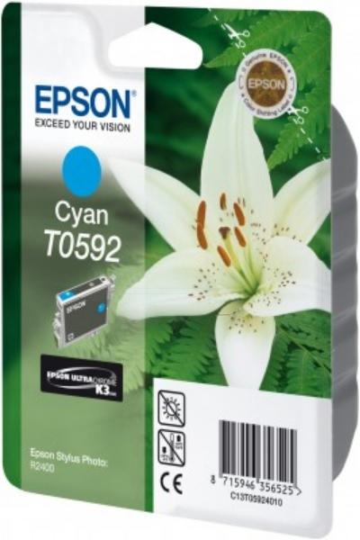 Produktbild Epson C13T05924010T0592 Tintenpatrone cyan 520 Seiten 13ml Cyan Stylus Photo R 2400 (C)