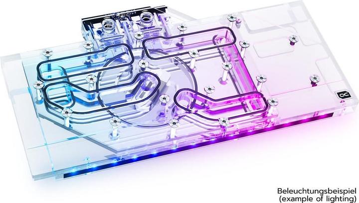 Actual product image Alphacool Eisblock Aurora GPX-A Radeon RX 6700XT ROG Strix/TUF mit Backplate