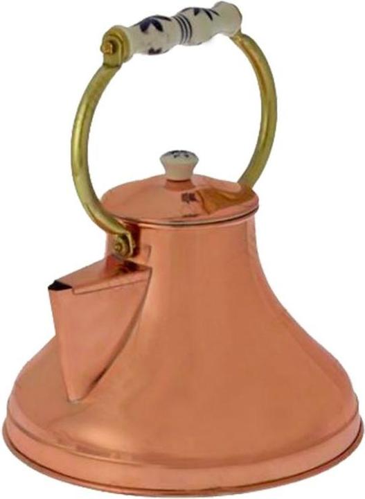 Ich-zapfe Bollitore per tè con manico in porcellana (1 l)