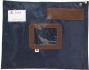 Actual product image Alba Bank bag "POPLAT B", made of nylon, blue zipper, sender window, dimensions: (W)420 x (D)320 mm (1 Piece)