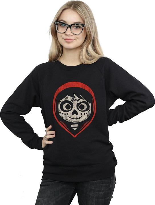 Actual product image Disney Womens/Ladies Coco Miguel Skeleton Face Hood Sweatshirt (S)