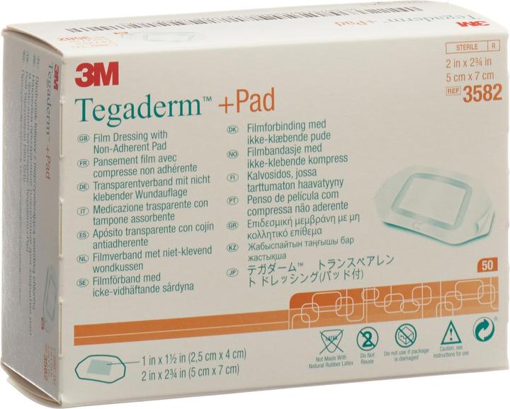 Produktbild 3M Tegaderm + Pad, Wundkissen 2.5 x 4.0cm (50 x)