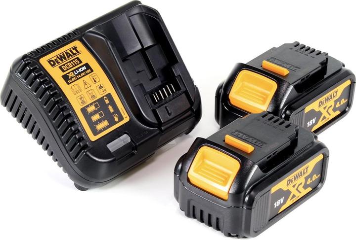 Actual product image DeWalt DCV 100 M2 18 V battery-powered blower / leaf blower + 2 x DCB 182 4.0 Ah battery + DCB 115 charger (Rechargeable battery operated, Leaf blower)