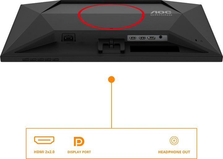 Produktbild AOC 4SRE Fast IPS Monitor,,, 2x HDMI, DisplayPort (1920 x 1080 Pixel, 24.50")