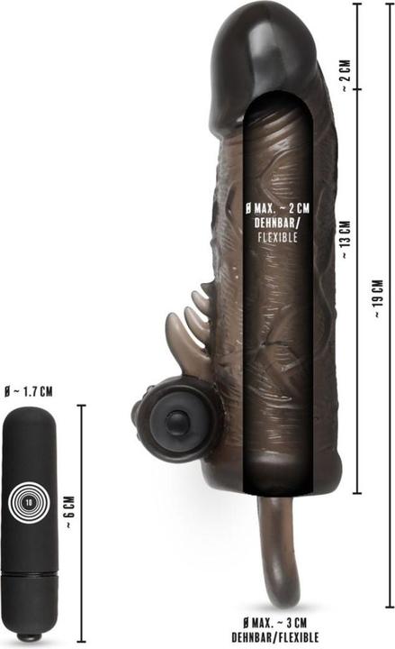 Actual product image Rebel Penis Sheath With Testicle Ring And Vibro Bullet