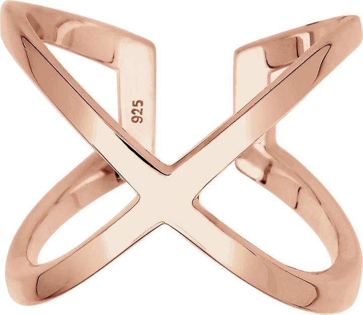 Image du produit Elli Bague Croix Blogger Geo Trend 925 argent sterling (54, Argent 925)