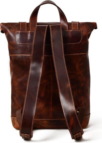 Produktbild Only-Bags.Store Brauner Saddleback-Rucksack - Roll Top