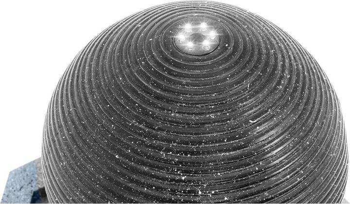 Immagine prodotto Hillvert Solar Gartenbrunnen Solarbrunnen Zierbrunnen Wasserspiel Kugel auf Säule LED