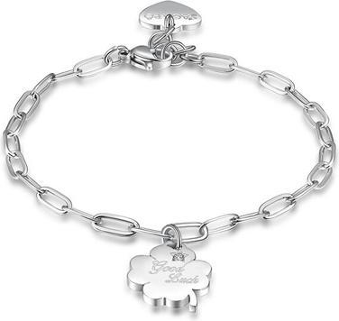 Immagine prodotto Sagapo S'Agapo Good Luck Be My Always Sbm57 Steel Bracelet