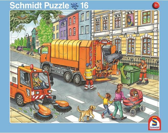 Image du produit Schmidt Spiele Schmidt 2 Puzzle cadre 16/24T ordures/chantier (24 pièces)