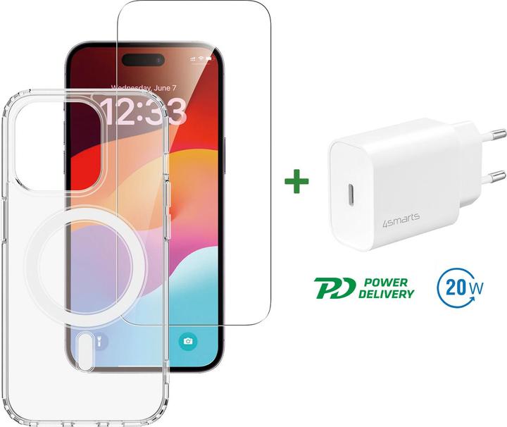 Actual product image 4smarts 3 in 1 Starter Set (Apple iPhone 15 Pro)