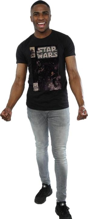 Actual product image Star Wars Mens Darth Vader Duel Comic T-Shirt (M)