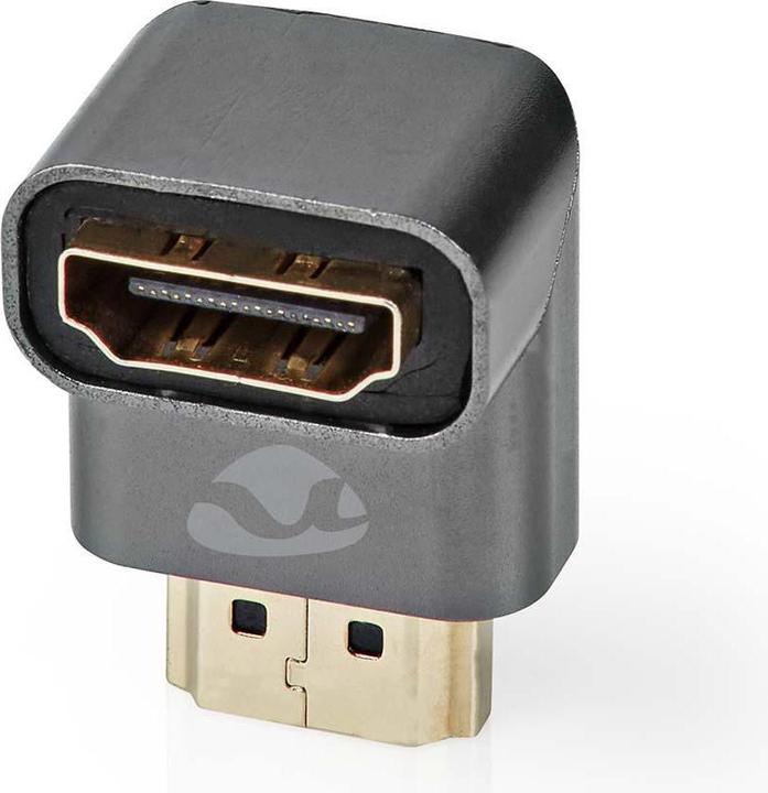 Produktbild Nedis HDMIT Adapter HDMIT Connector / HDMIT Male HDMIT Female / HDMIT Output Gold Plated Angled 90° (HDMI, 3 cm)