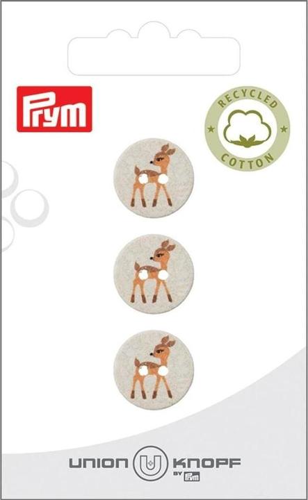 Immagine prodotto Prym Bottoni fulvi da 15 mm, 3 pezzi, crema
