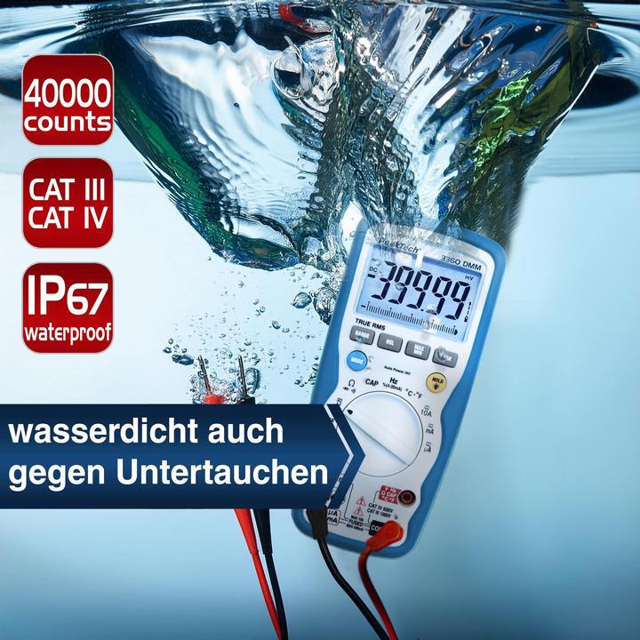Actual product image Peaktech P 3360 True RMS digital multimeter (CAT III 1000V, CAT IV 600V)