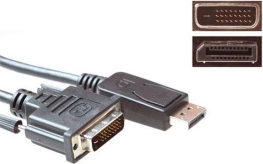 Produktbild Eminent 1.8m DisplayPort/DVI -D 1.8m DisplayPort DVI-D Schwarz (1.80 m, DisplayPort)