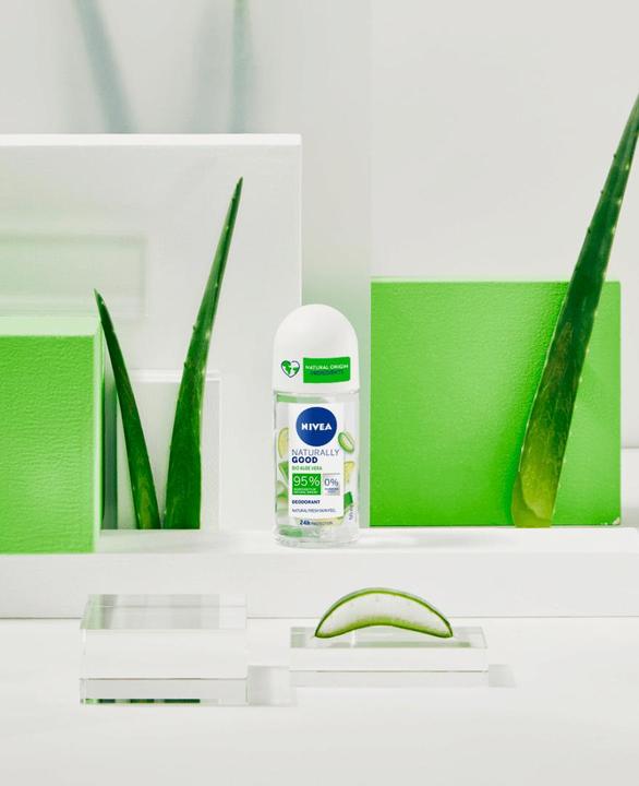 Produktbild NIVEA NATURALLY GOOD ALOE VERA deo roll-on 50 ml (Roll-on, 50 ml)