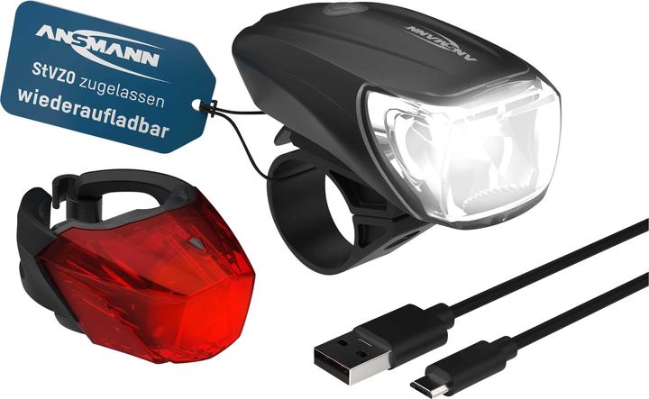 Image du produit Ansmann Kit déclairage de vélo (170 lm, 170 lm)