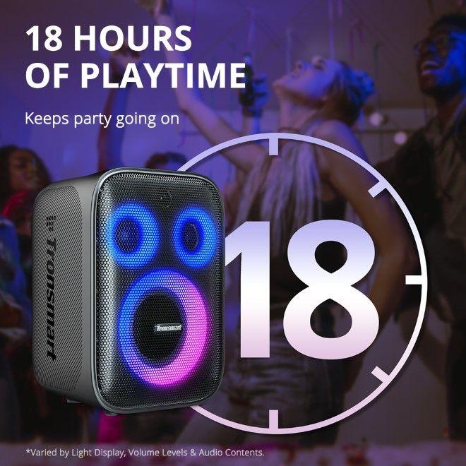 Image du produit Tronsmart Enceinte sans fil Bluetooth Halo 110 (noir) (18 h, Fonctionnement sur batterie)