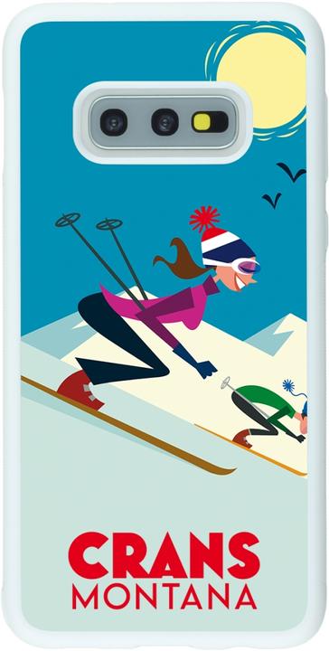 Produktbild PhoneLook Hülle Silikon weiss Crans-Montana Ski Downhill (Samsung Galaxy S10e)