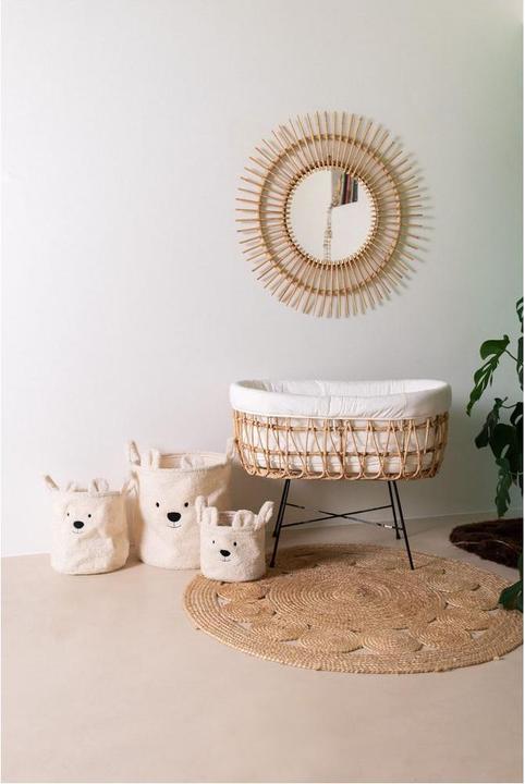 Image du produit Childhome Berceau en rotin avec pieds en métal