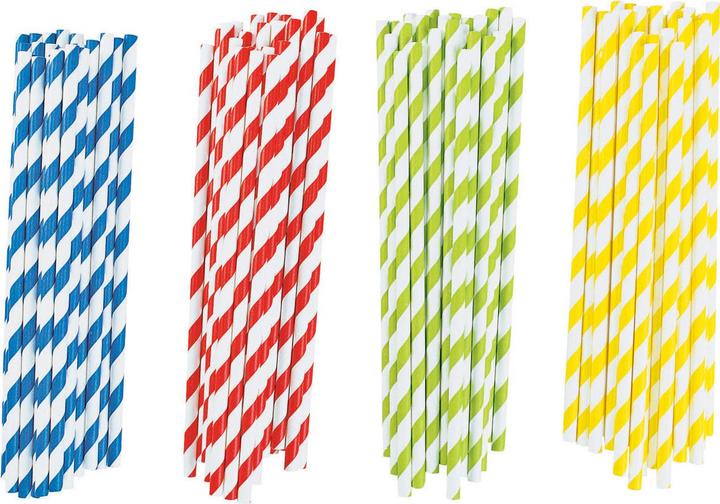 Image du produit Colorations - Pailles colorées pour l'artisanat, 100p. (4 couleurs) (100 x)