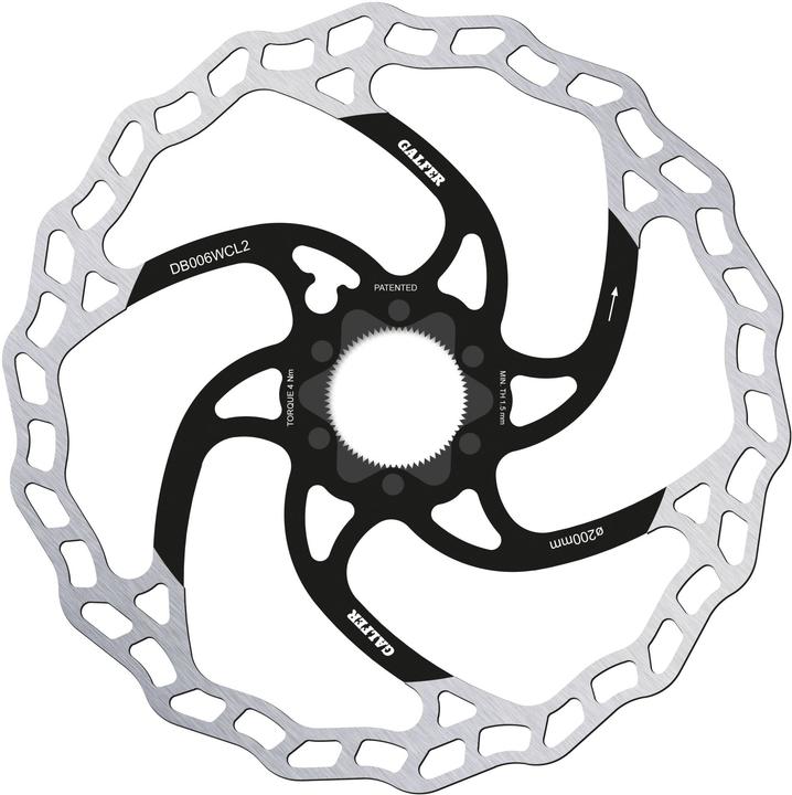 Actual product image Galfer Bike GALFER brake disc Wave Center Lock System 160mm x 2.0mm (160 mm)