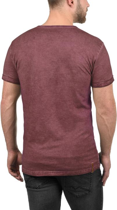 Immagine prodotto Solid Tihn T-Shirt A Maniche Corte Maglietta Da Uomo Con Collo Grandad In Cotone 100% (XXL)