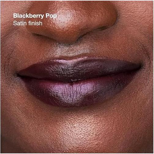 Actual product image Clinique Pop Longwear Lipstick Blackberry Pop - Satin 3.9g (Blackberry Pop)