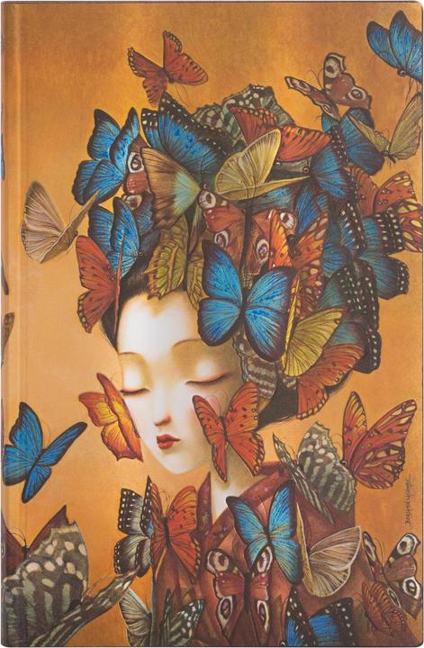 Produktbild Paperblanks Softcover Flexi Notizbuch Madame Butterfly (Liniert, Weicher Einband)