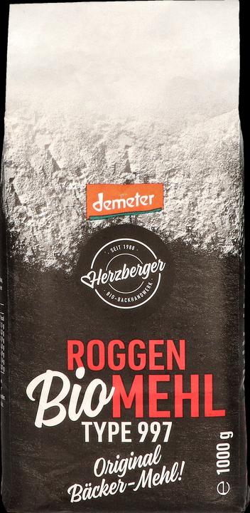 Produktbild Herzberger demeter Mehl, Roggen Typ 997 (1000 g)