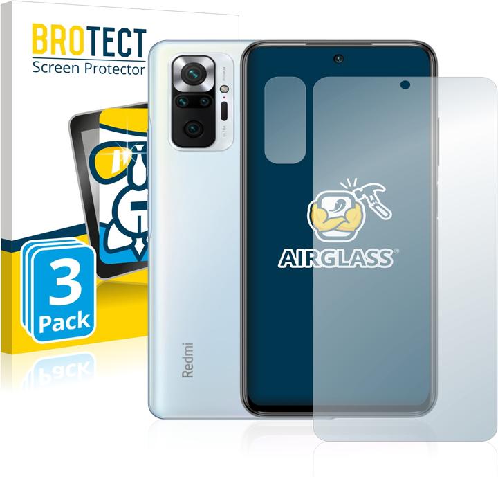 Image du produit BROTECT AirGlass Verre (3 pièce(s), Xiaomi Redmi Note 10 Pro)