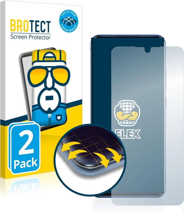 Produktbild BROTECT Full-Cover Displayschutz (2 Stück, ZTE Axon 10 Pro)