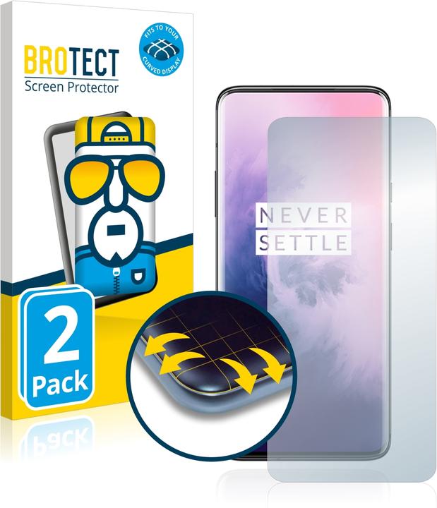 Produktbild BROTECT Full-Cover Displayschutz (2 Stück, OnePlus 7 Pro)