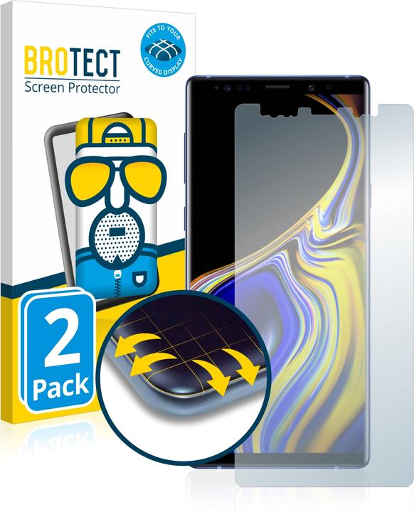Image du produit BROTECT Full-Cover Protection Mat (2 pièce(s), Samsung Galaxy Note 9)