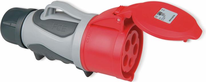 Actual product image PCE 2253-6tt Coupling 32A 5p 6h GRIP TT (CEE 16/5)